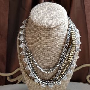 Sutton Statement Necklace Mixed Metal